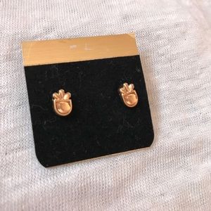 Gold Pineapple Earrings