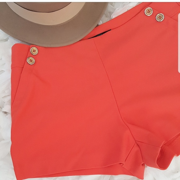 Forever 21 high waist sailor button shorts - Picture 4 of 5