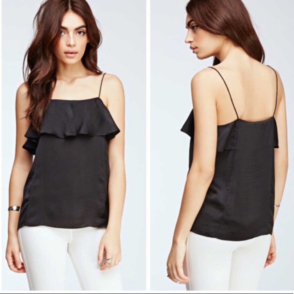 Black Satin Cami