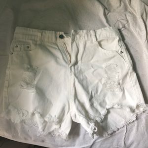 White pair of shorts