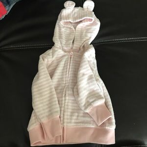 Baby girl jacket with hoodie - 9 months