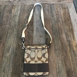 Coach - Crossbody purse - Brown & Tan Insignia