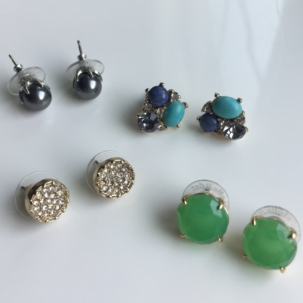 Stud Earrings - Stella & Dot, Brighton - Set of 3
