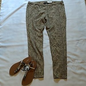 HUE leggings, snake skin pattern