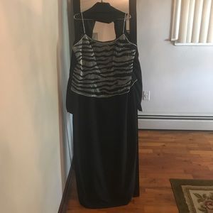 Plus size long evening gown