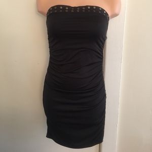 Wet Seal Strapless Bodycon Dress (Black)