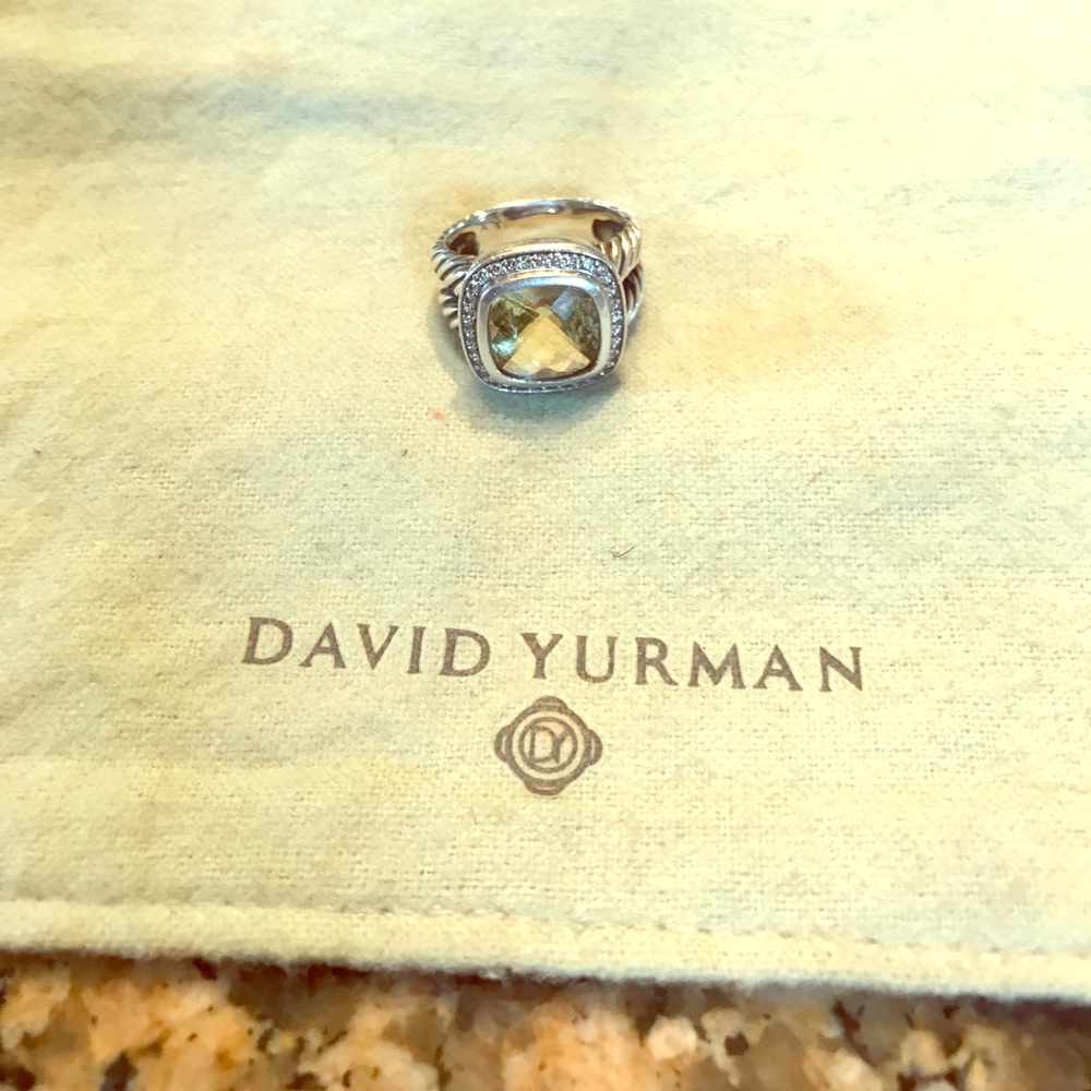 David Yurman size 6 lemon citrine ring