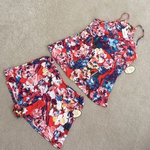 Cami & Short PJ Set Size S in Floral Print