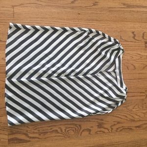 Chevron sleeveless blouse
