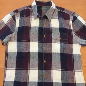 Size Medium Men's Lucky Brand Linen Button Up