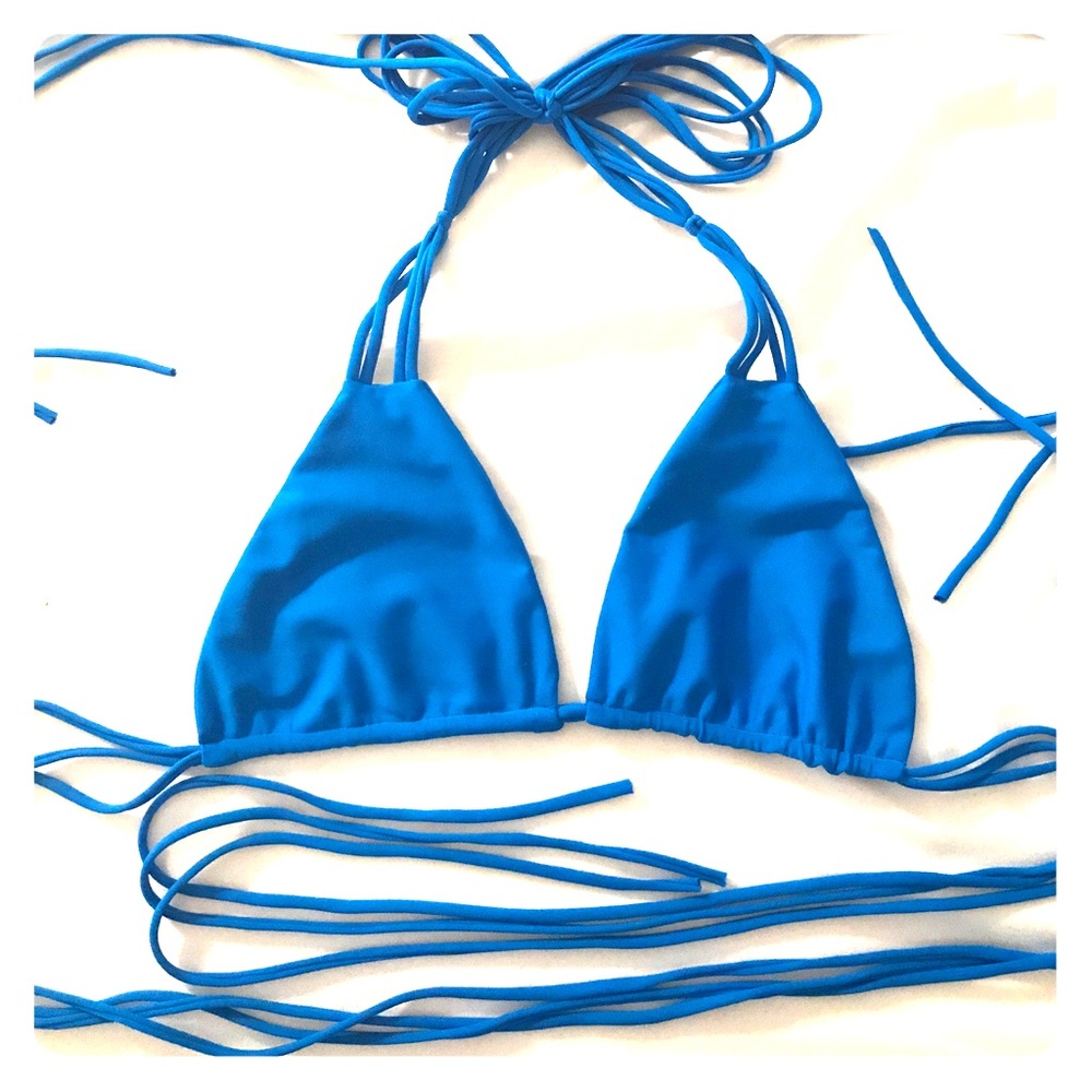 Mihko bathing suit top - Blue Small