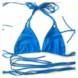 Mihko bathing suit top - Blue Small