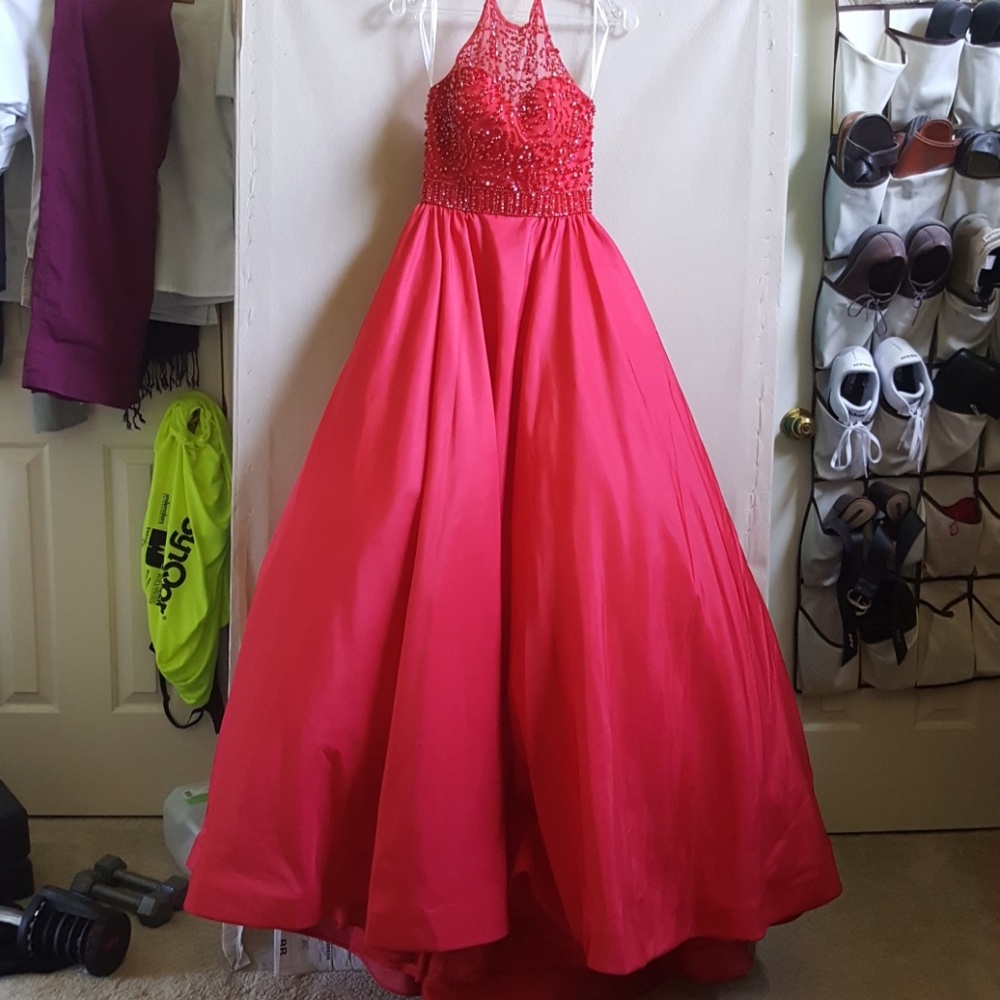 Sherri Hill halter ballgown