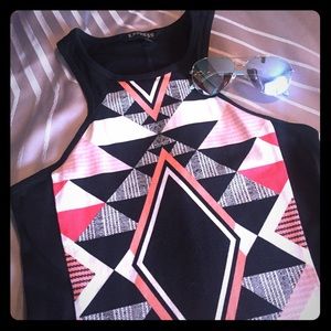 Express Aztec print dress