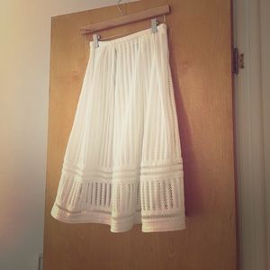 Never worn, H&M High-waisted A-line Midi Skirt