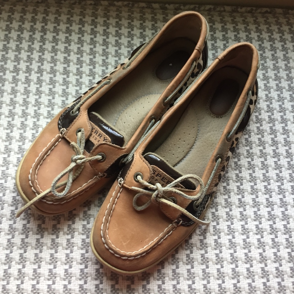Sperry Firefish Leopard Printed Boat Shoe