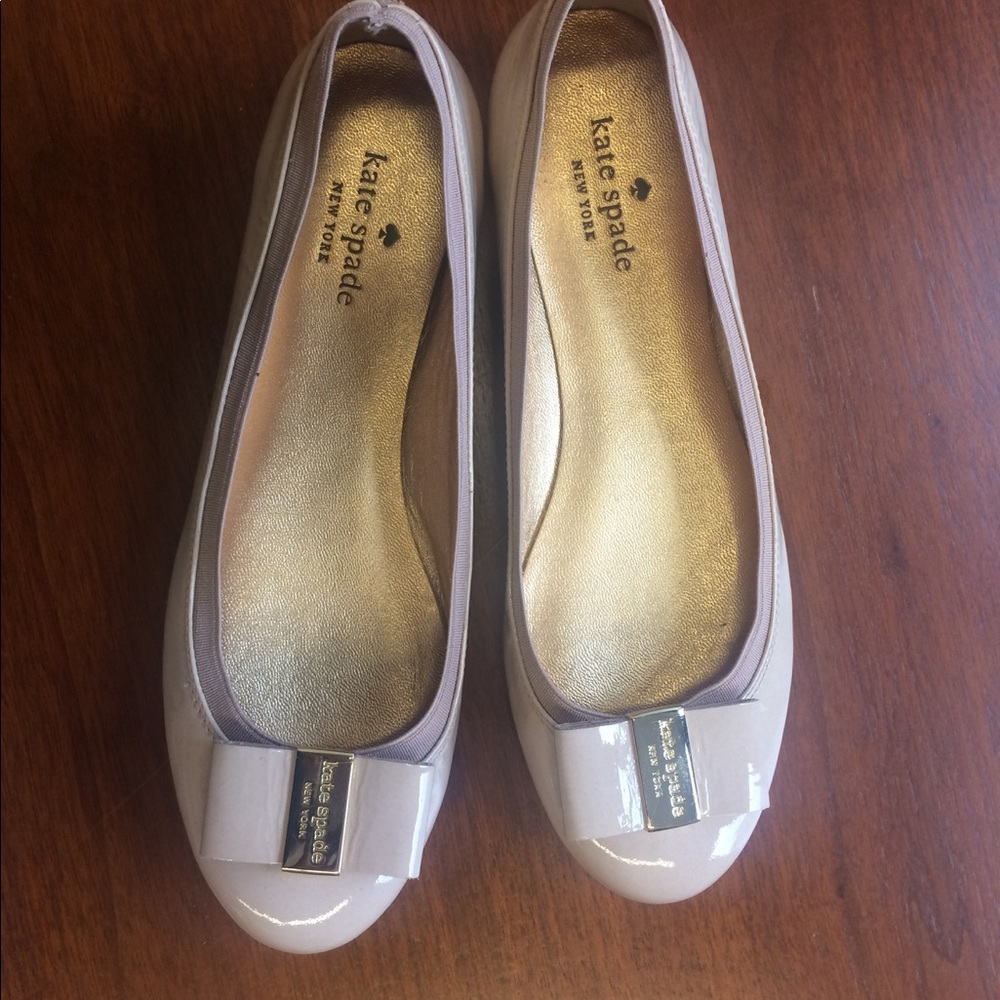 Kate Spade NY tock pink ballet flats sz 6.5