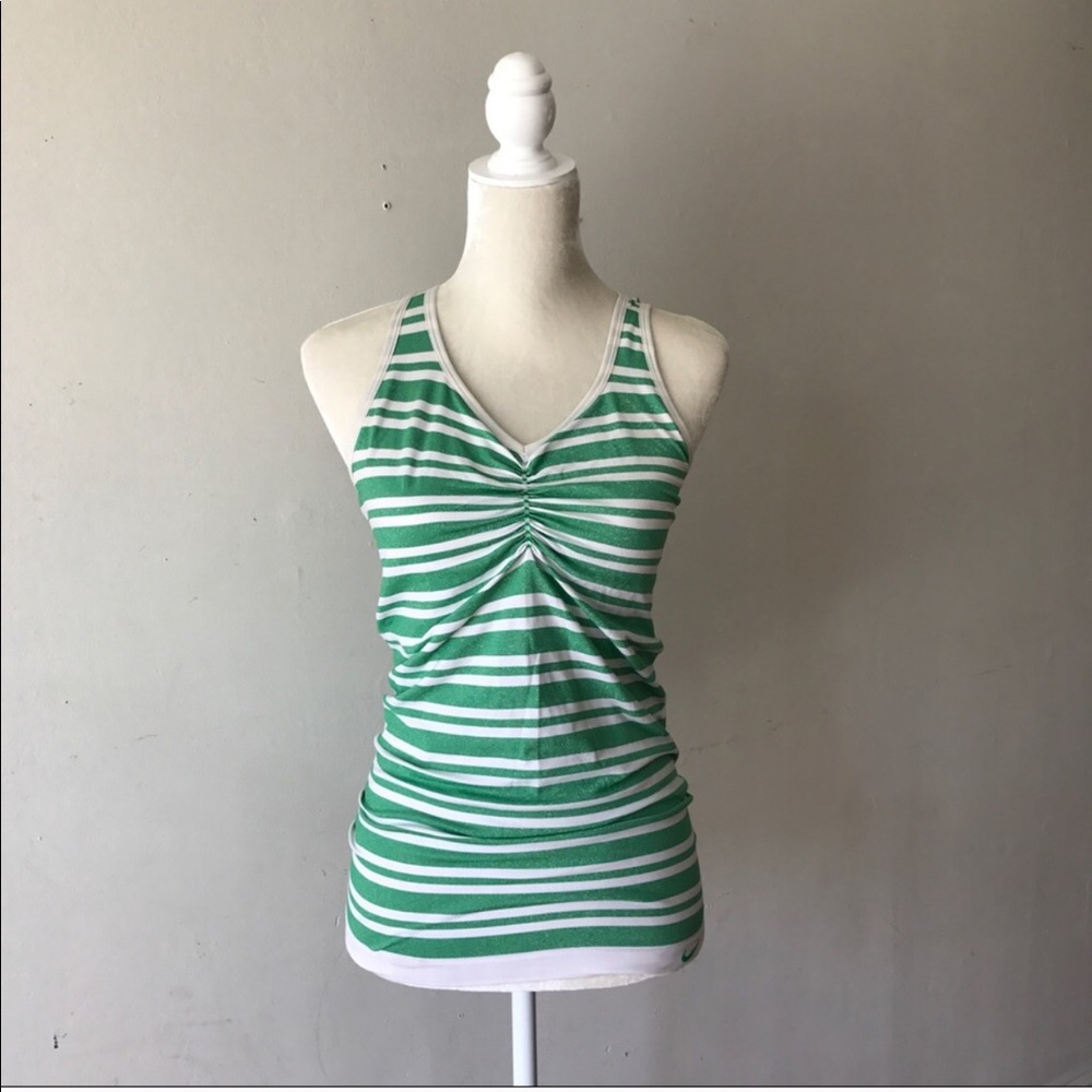 Nike Striped RacerBack Work out Top