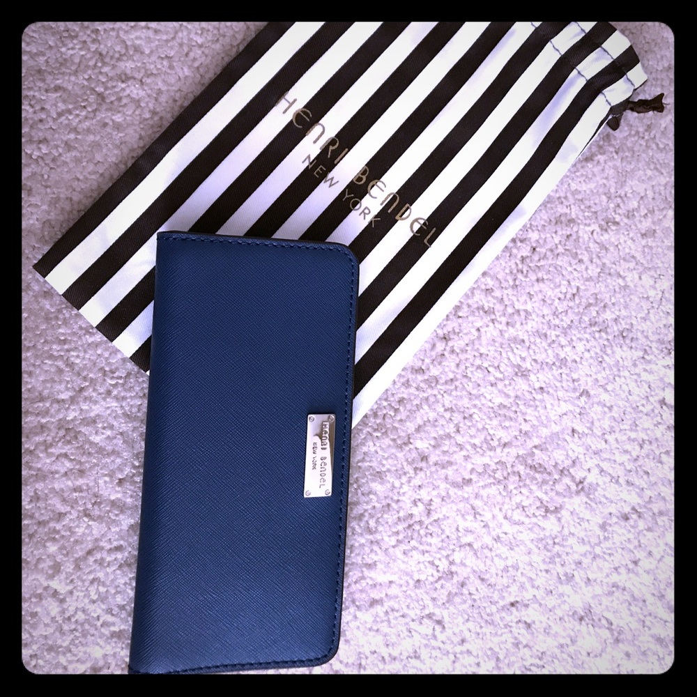 Henri Bendel Navy Blue Wallet