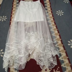 White Skirt with Lace!