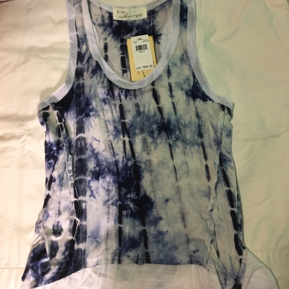 Vintage Havana Tops - Vintage Havana New Tank Top Blue Tie Dye