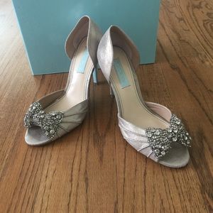 Betsey Johnson silver shoes