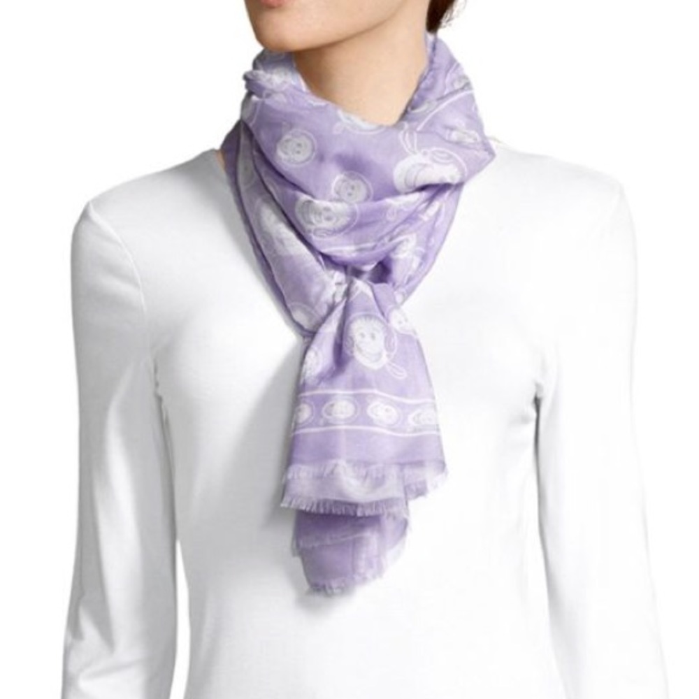 NWT Moschino Cheap and Chic Silk Purple Scarf