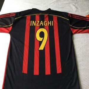 Inzaghi #9 soccer jersey