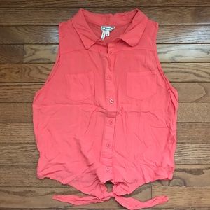 button down, collared tank