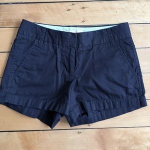 J.Crew Factory 3" black chino shorts