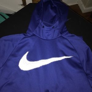 Royal blue dri fit Nike hoodie
