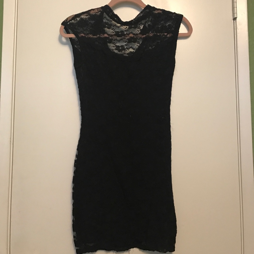 SOLD!! Black Lace Bodycon dress!