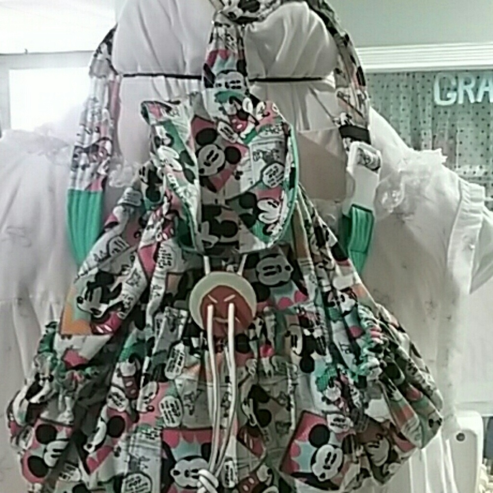Child's hand made custom book bag drawstring