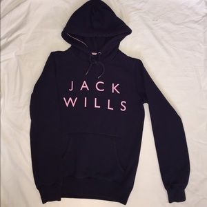 Navy and pink Jack wills hoodie