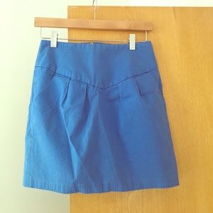 Silence + Noise Royal Blue Mini Skirt