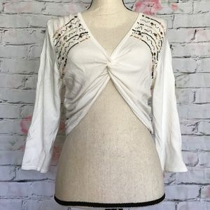 Venini Petite Shrug Ivory Size PS