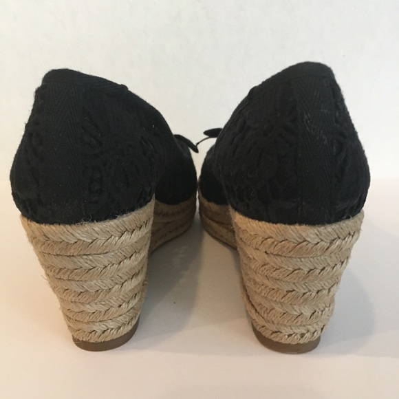 New Tory Burch Jackie Lacy Espadrille Wedge - Picture 3 of 8