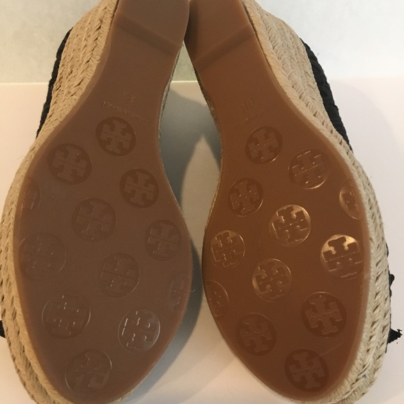 New Tory Burch Jackie Lacy Espadrille Wedge - Picture 4 of 8