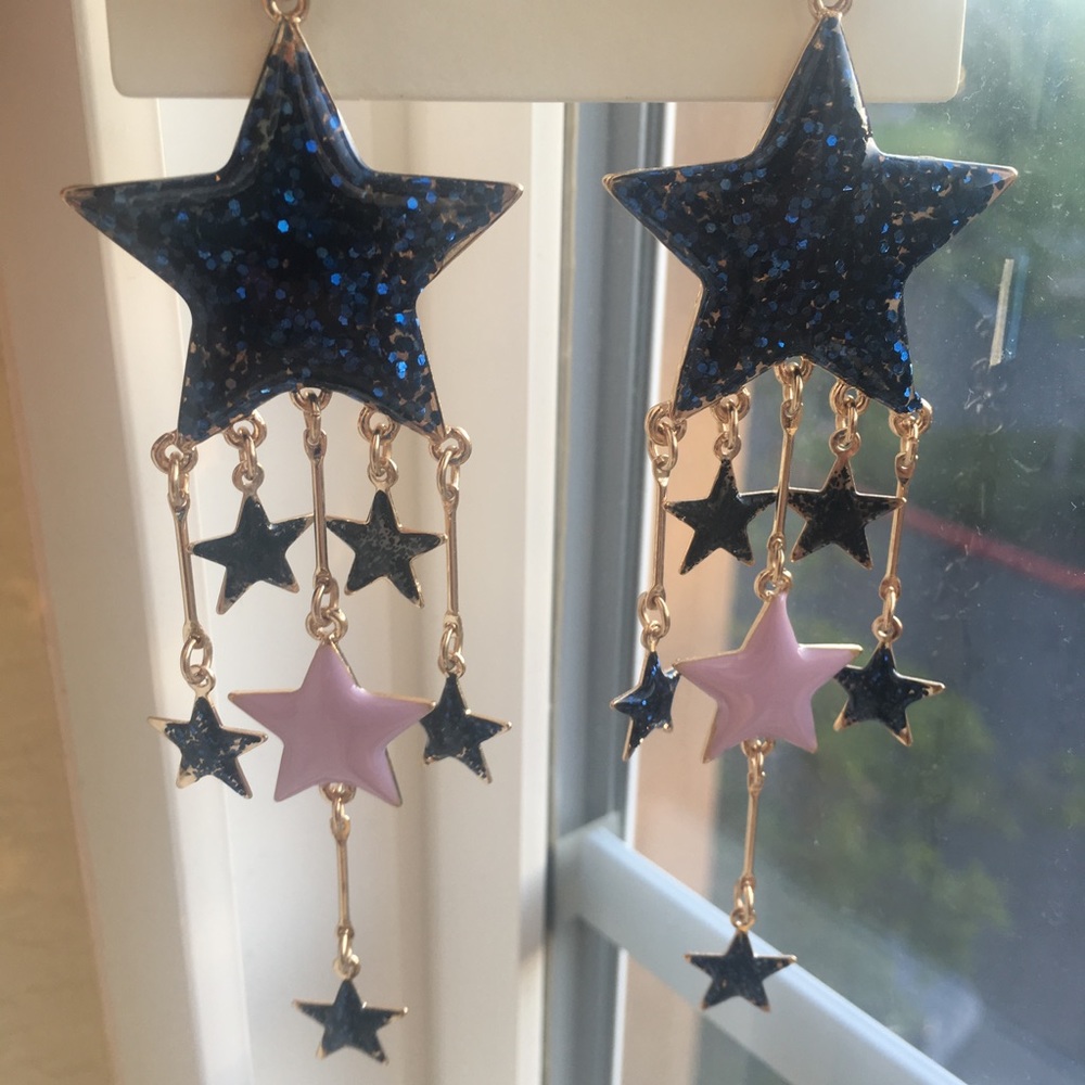 ✨ H&M Coachella glitter star earrings - Picture 3 of 4
