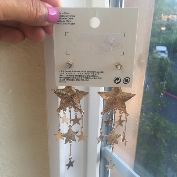 ✨ H&M Coachella glitter star earrings - Picture 4 of 4