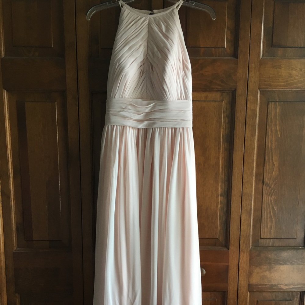 Pale pink bridesmaid dress size 4