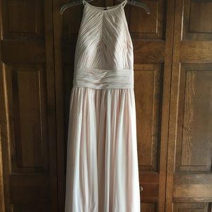 Pale pink bridesmaid dress size 4