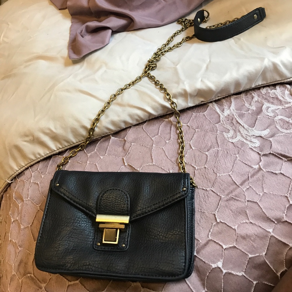 Cute mini blue purse.