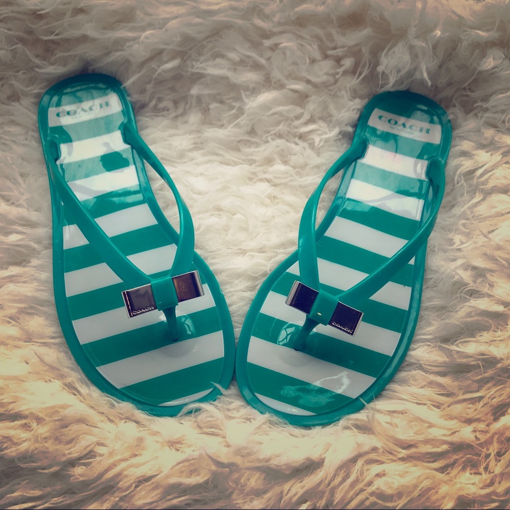 Coach Jelly Flip Flops