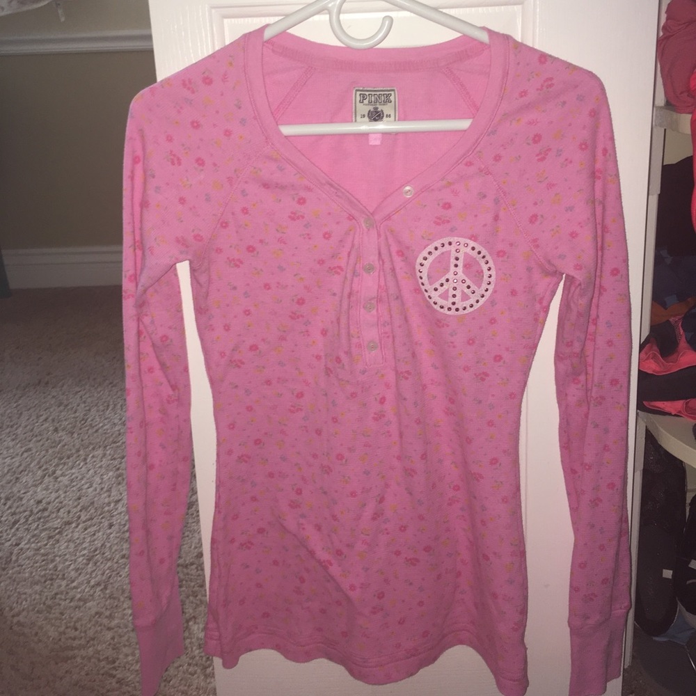 BUNDLE of 3 Victoria's Secret PINK Henley pjs.