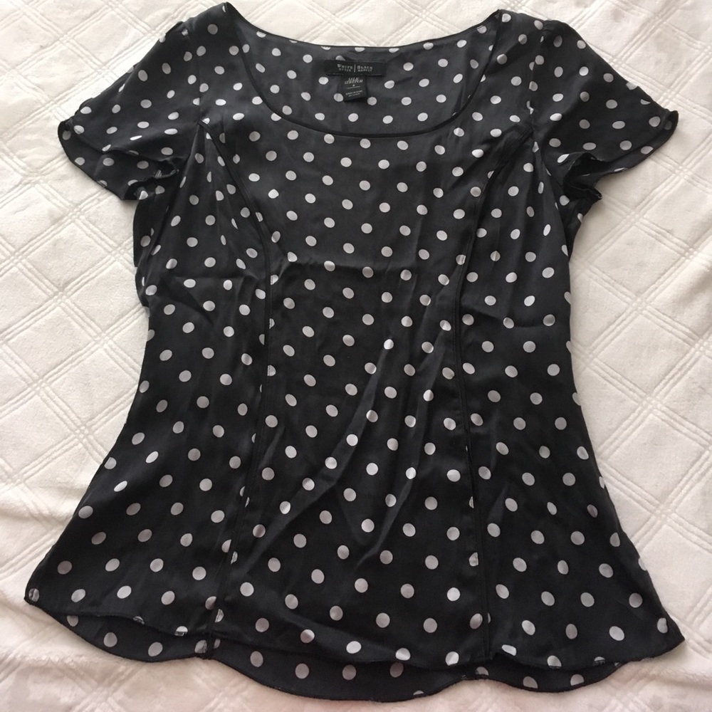 White House Black Market Polk-a-dot blouse