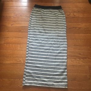 Mid calf length skirt (high waisted)