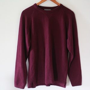 Eddie Bauer Burgundy Knit Sweater
