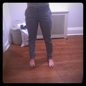 Gray trousers