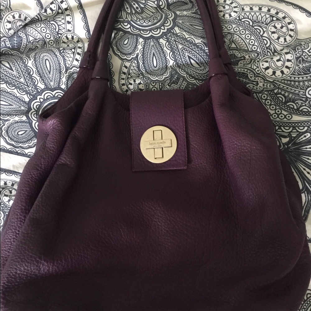 Kate Spade Deep Purple Hobo - Picture 2 of 8